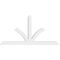 Ekena Millwork Richland Architectural Grade PVC Gable Bracket, 108"W x 54"H x 6"D x 6"F, 12/12 Pitch GBP108X54X0606RIC00 - alternate 5